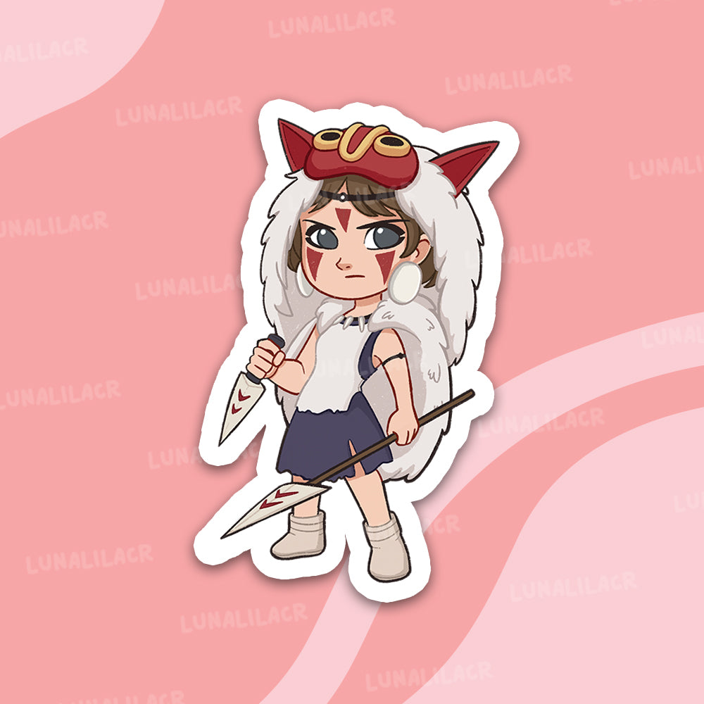 Sticker San (Princesa Mononoke) - Ghibli