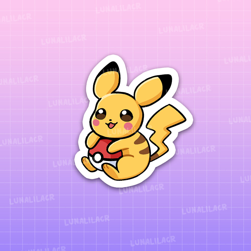 Sticker Pikachu pokeball