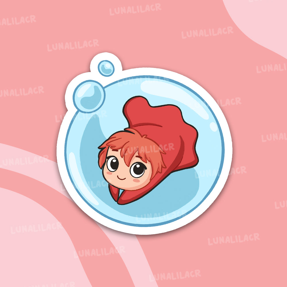 Sticker Ponyo - Ghibli